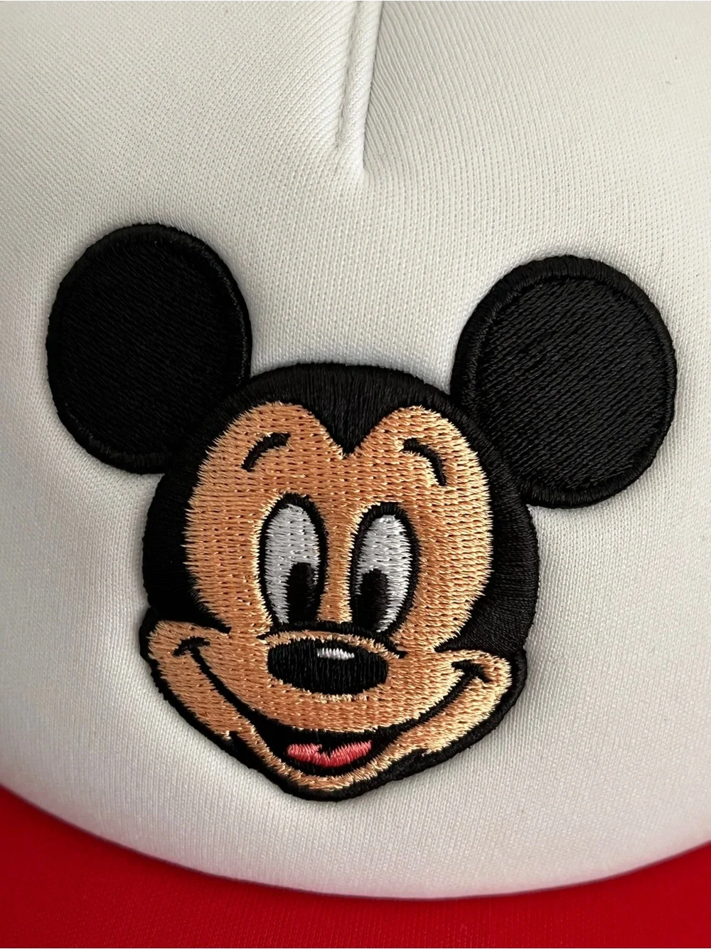 Disney Red, White & Black Mickey Mouse Kids Trucker Hat